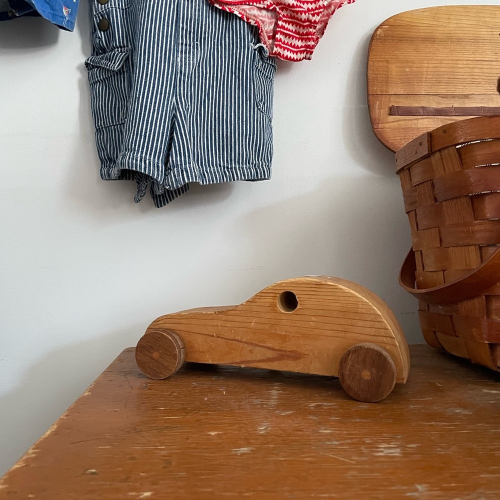 Wooden toy car